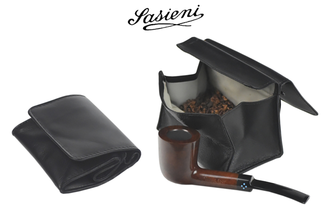 PORTATABACCO DA PIPA SASIENI BOX PICCOLA IN NAPPA IS902