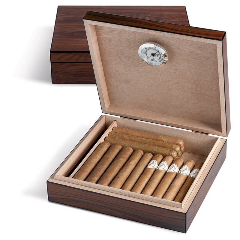 SCATOLA PORTASIGARI HUMIDOR EGOIST 20 SIGARI MARRONE JK00172