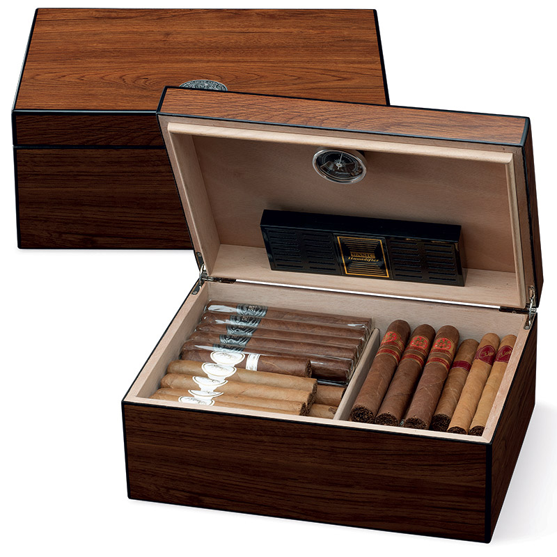 SCATOLA PORTASIGARI HUMIDOR EGOIST 40 SIGARI MARRONE JK00174