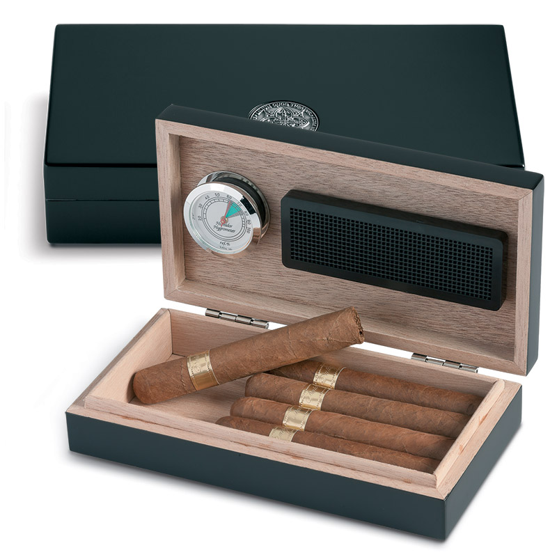 SCATOLA PORTASIGARI HUMIDOR EGOIST 5 SIGARI NERO JK00179
