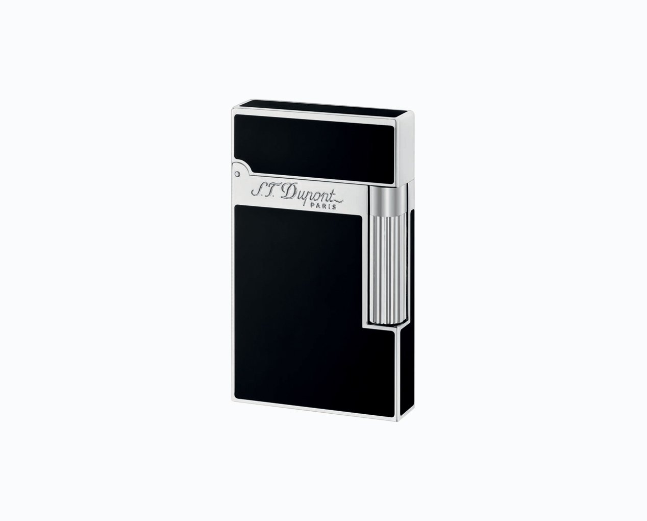 S.T. DUPONT LIGNE 2 NATURAL LACQUER BLACK/PALLADIUM LIGHTER 016296