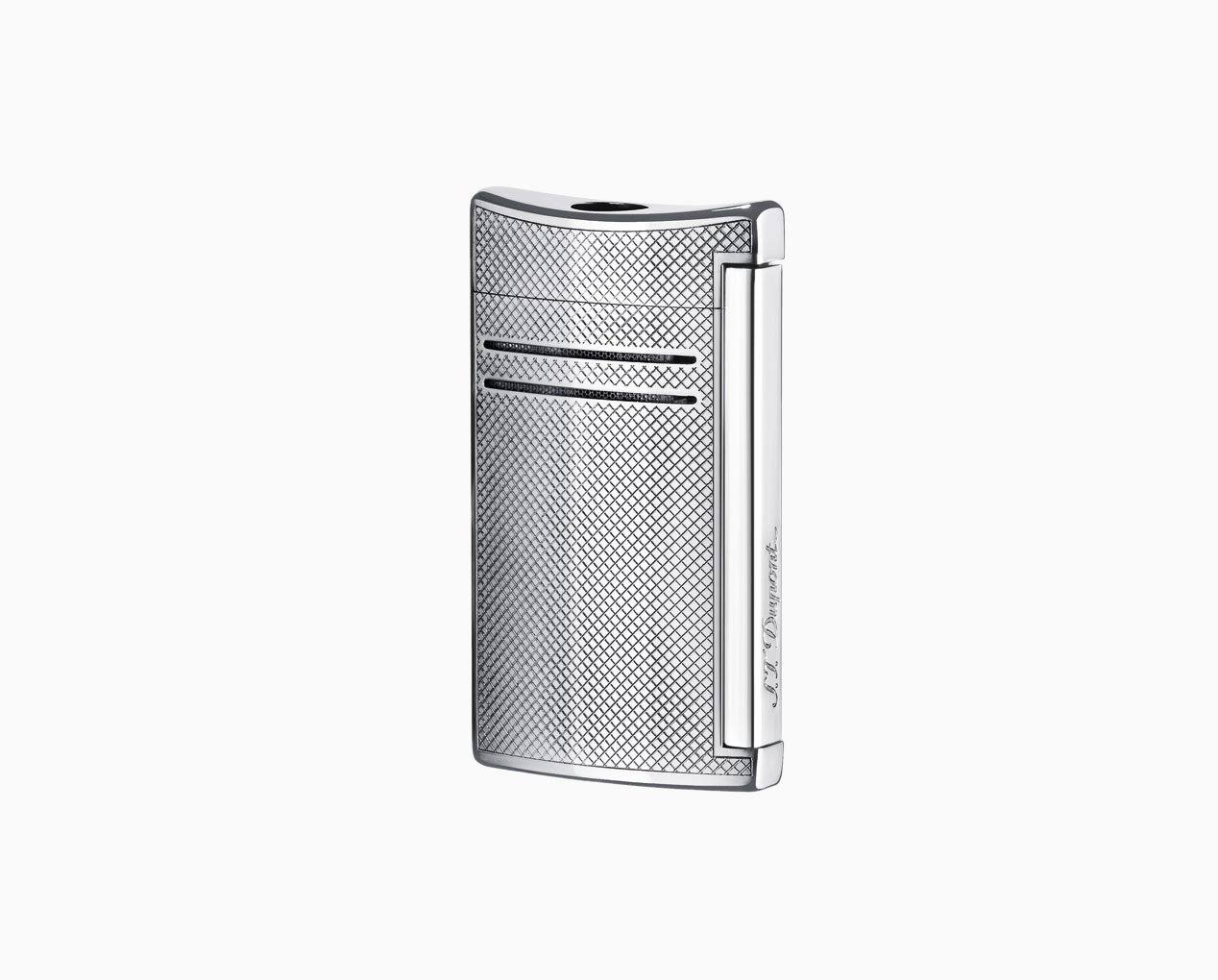 S.T. DUPONT MAXIJET CHROME GRID LIGHTER 020157N