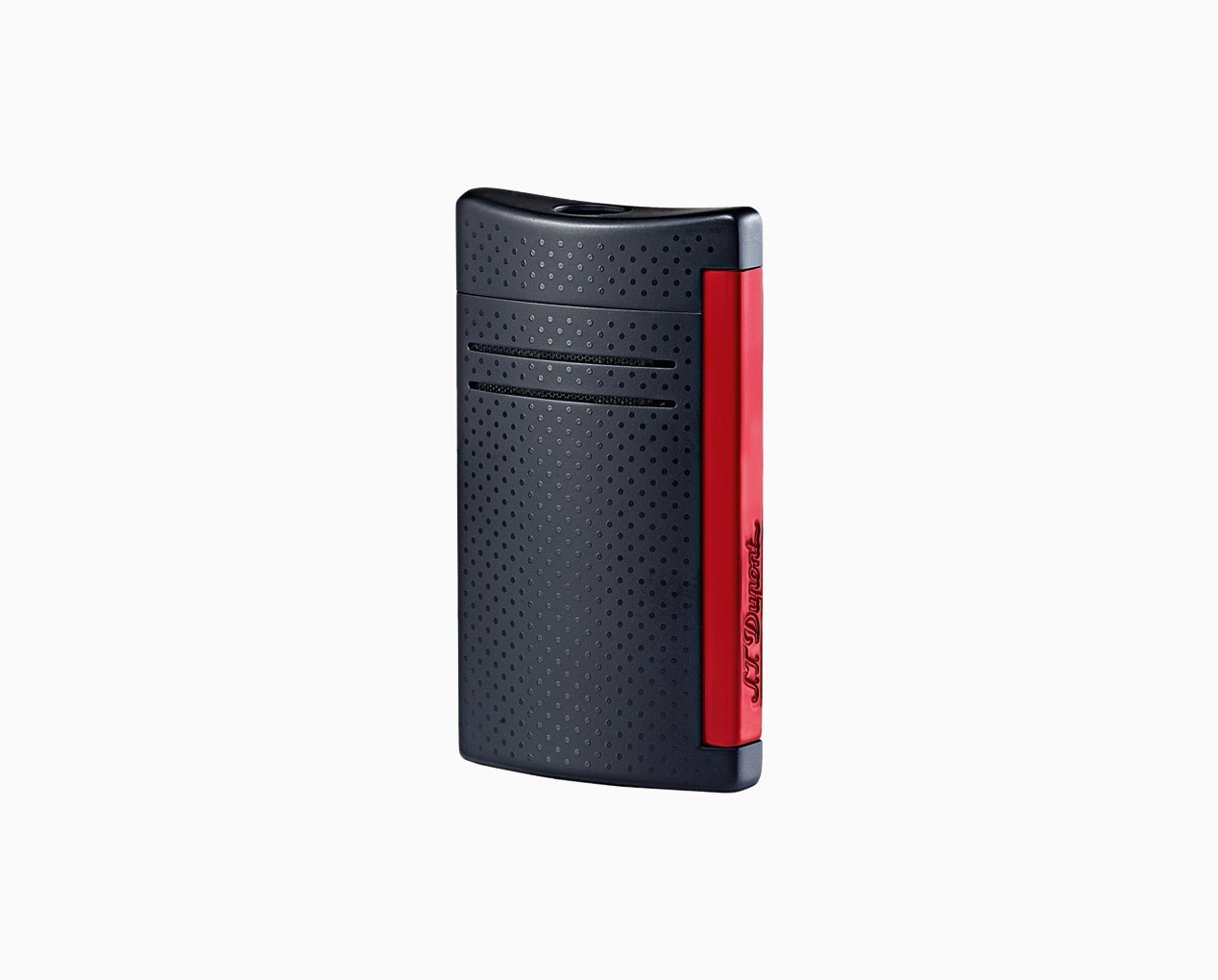 S.T. DUPONT MAXIJET MATT BLACK/RED LIGHTER 020160N