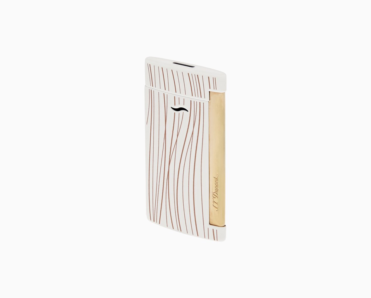 S.T. DUPONT SLIM 7 WHITE AND ROSE GOLD LIGHTER 027398