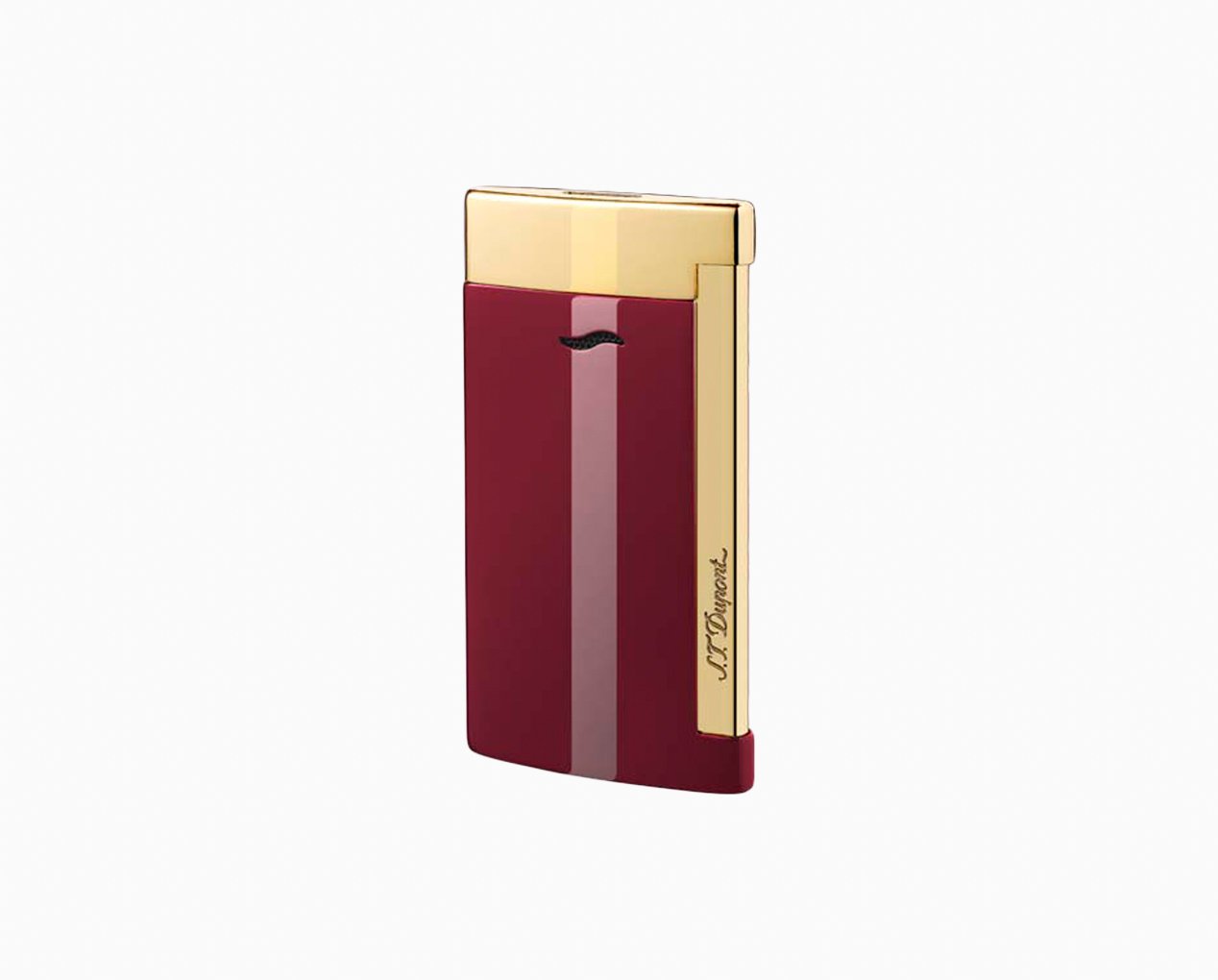 S.T. DUPONT SLIM 7 RED/GOLD LIGHTER 027707