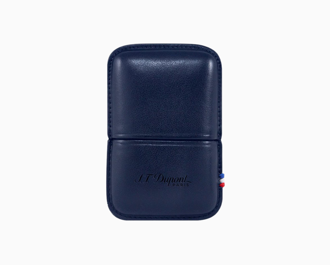S.T. DUPONT LIGNE 2 LIGHTER CASE BLUE LEATHER 183073 183073