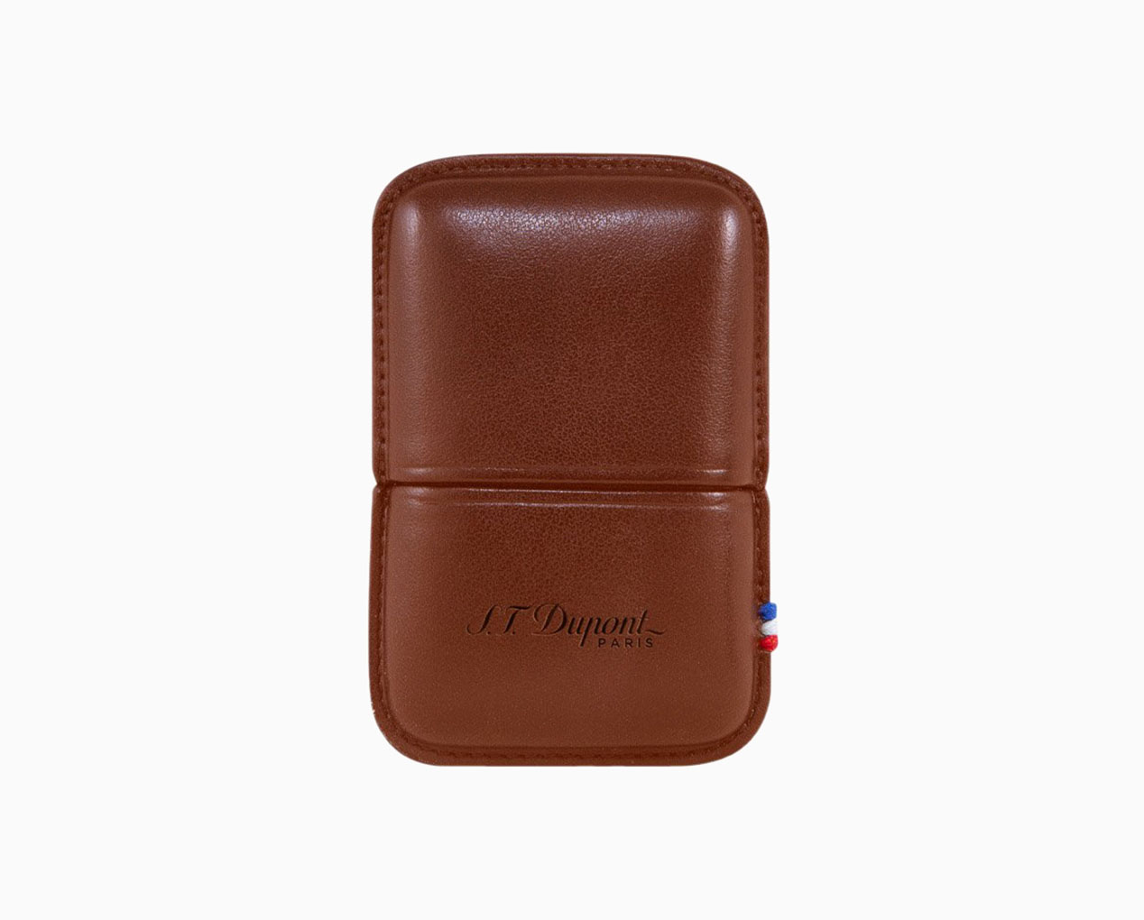 S.T. DUPONT LIGNE 2 LIGHTER CASE BROWN LEATHER 183071 183071