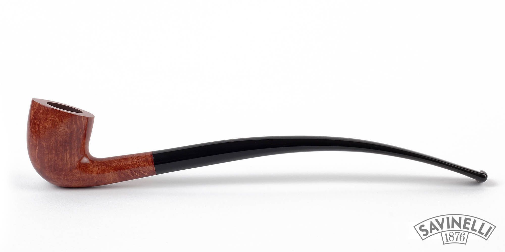 PIPA SAVINELLI CHURCHWARDEN 921 DUBLIN CURVA LISCIA MARRONE P124LM-921