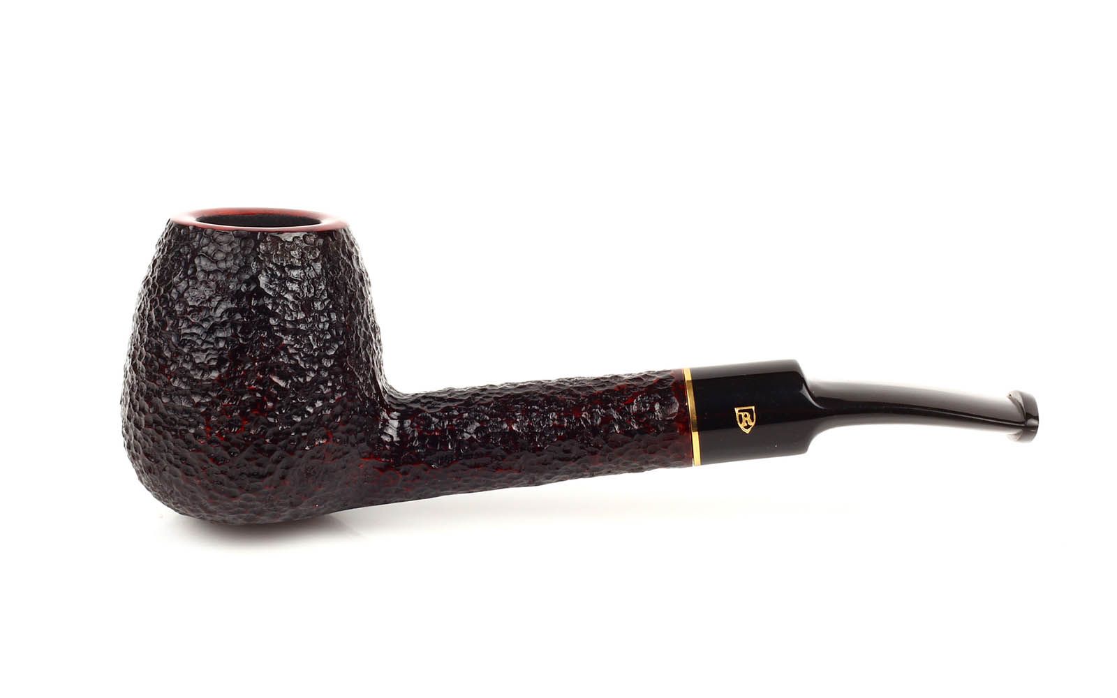 PIPA SAVINELLI ROMA 209 KS BRANDY SEMICURVA RUSTICATA BORGOGNA P104R-209