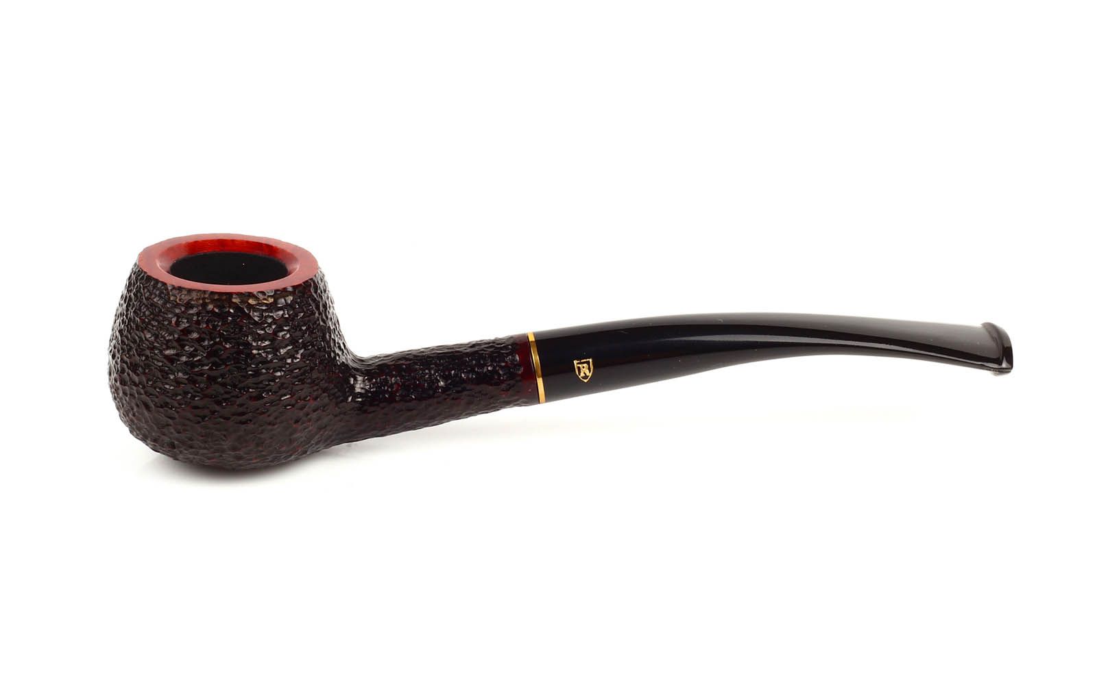 PIPA SAVINELLI ROMA 313 PRINCE SEMICURVA RUSTICATA BORGOGNA P104R-313