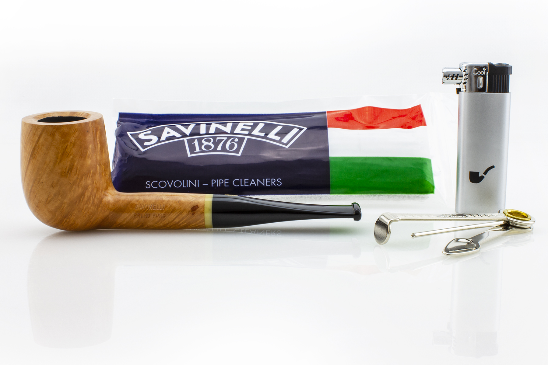 PIPA&#x20;SAVINELLI&#x20;PRIMO&#x20;FUMO&#x20;111&#x20;KS&#x20;BILLIARD&#x20;DRITTA&#x20;LISCIA&#x20;CON&#x20;FILTRO&#x20;E&#x20;KIT&#x20;ACCESSORI&#x20;P288-111-KIT