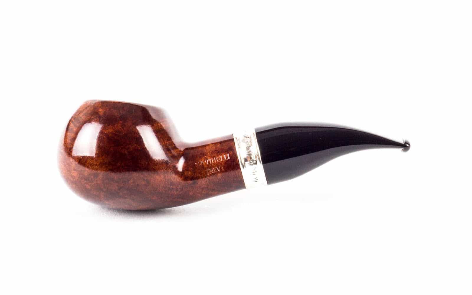 PIPA SAVINELLI TREVI 320 KS AUTHOR SEMICURVA LISCIA MARRONE SCURO P229L-320