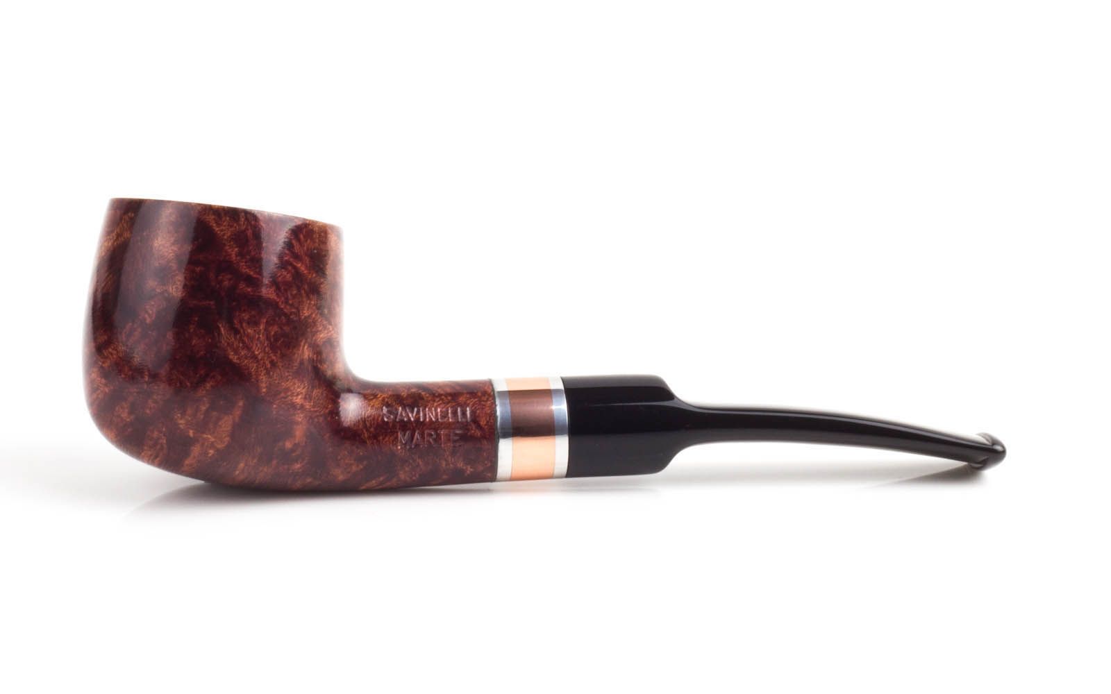 PIPA SAVINELLI MARTE 121 KS POT SEMICURVA LISCIA BORDEAUX P324L-121