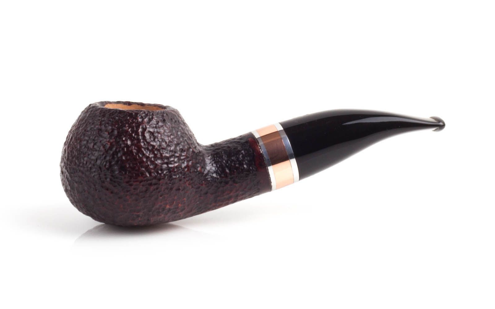 PIPA SAVINELLI MARTE 320 KS AUTHOR SEMICURVA RUSTICATA BORDEAUX NERA P324Z-320