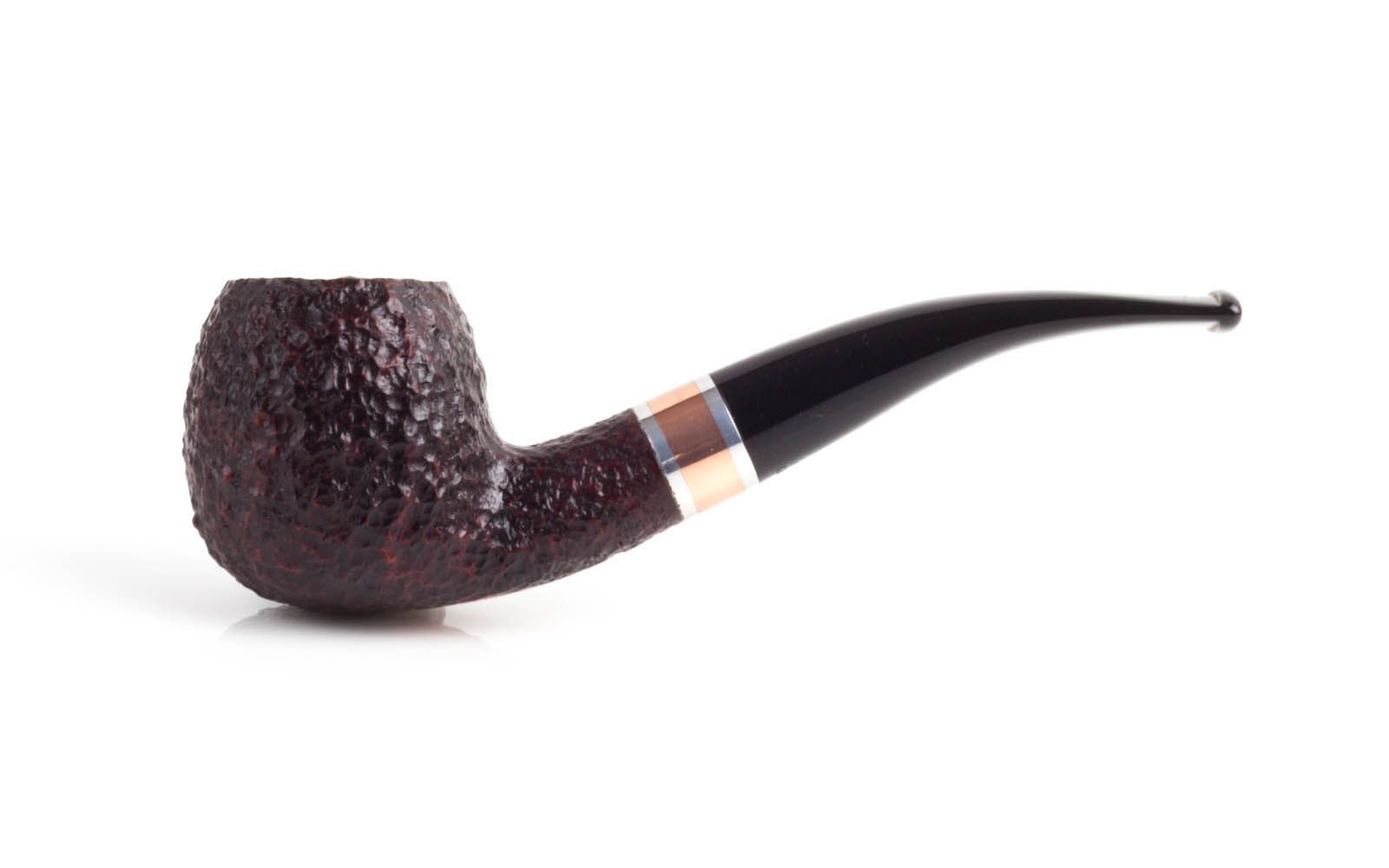 PIPA SAVINELLI MARTE 626 APPLE CURVA RUSTICATA BORDEAUX NERA P324Z-626