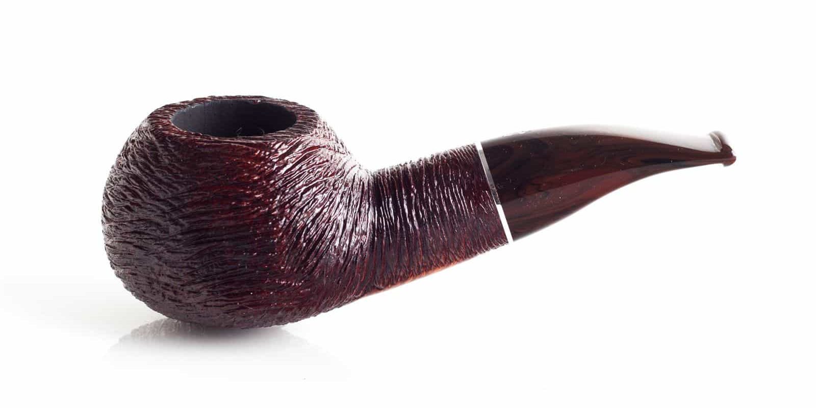 PIPA SAVINELLI MEGA 320 EX AUTHOR SEMICURVA RUSTICATA MARRONE P358ZMC-320