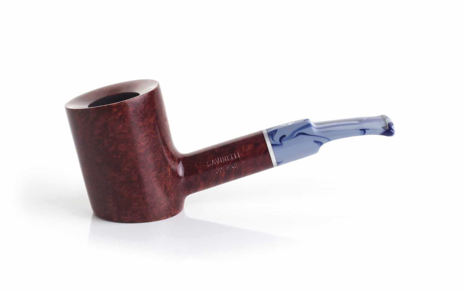 PIPA SAVINELLI OCEANO 311 KS CHERRYWOOD SEMICURVA LISCIA BORDEAUX P350LBX-311