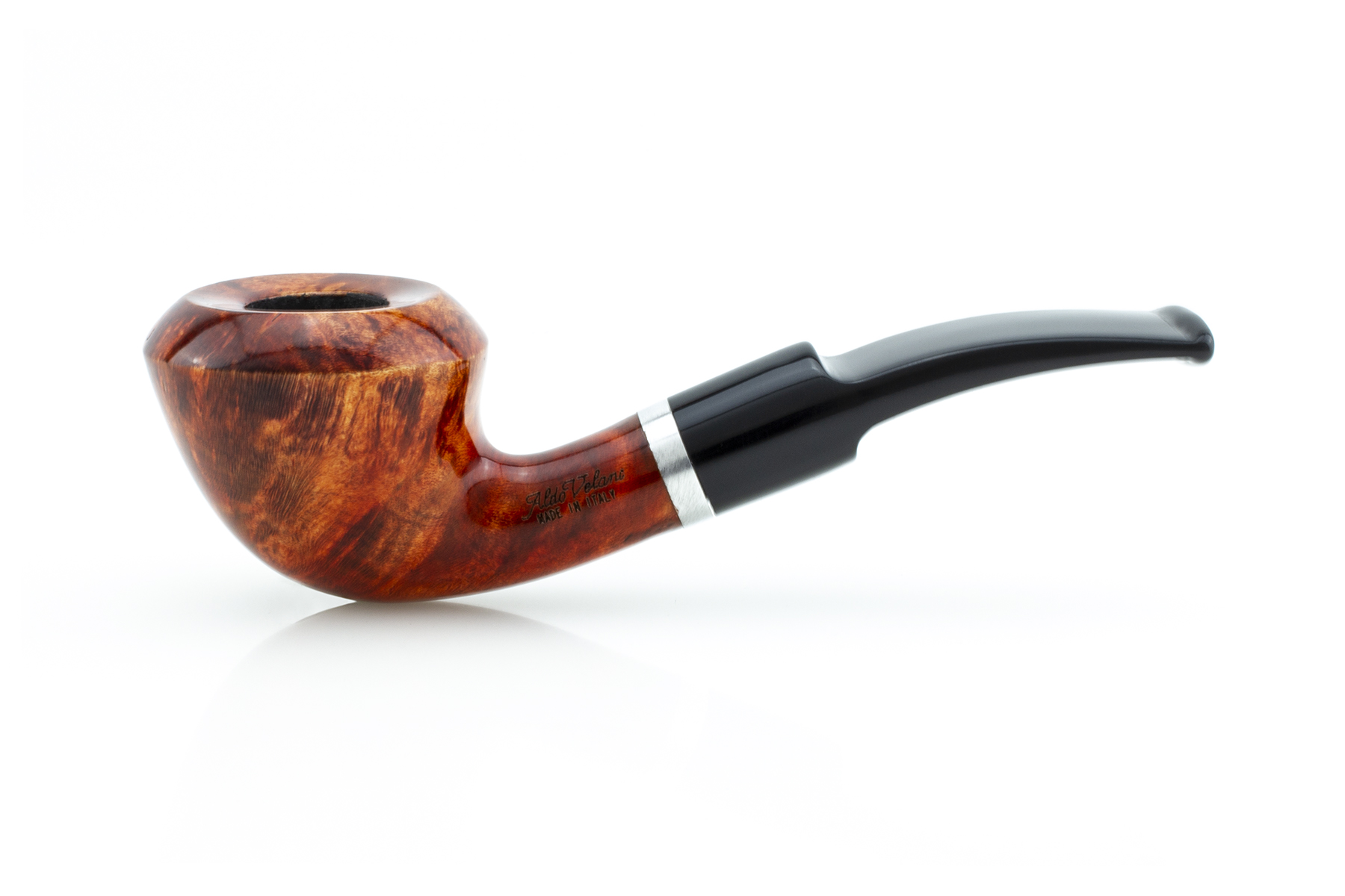 PIPA ALDO VELANI BENT BULLMOOSE LISCIA PA25-AVLC-12 FILTRO 9 MM PA25-AVLC-12