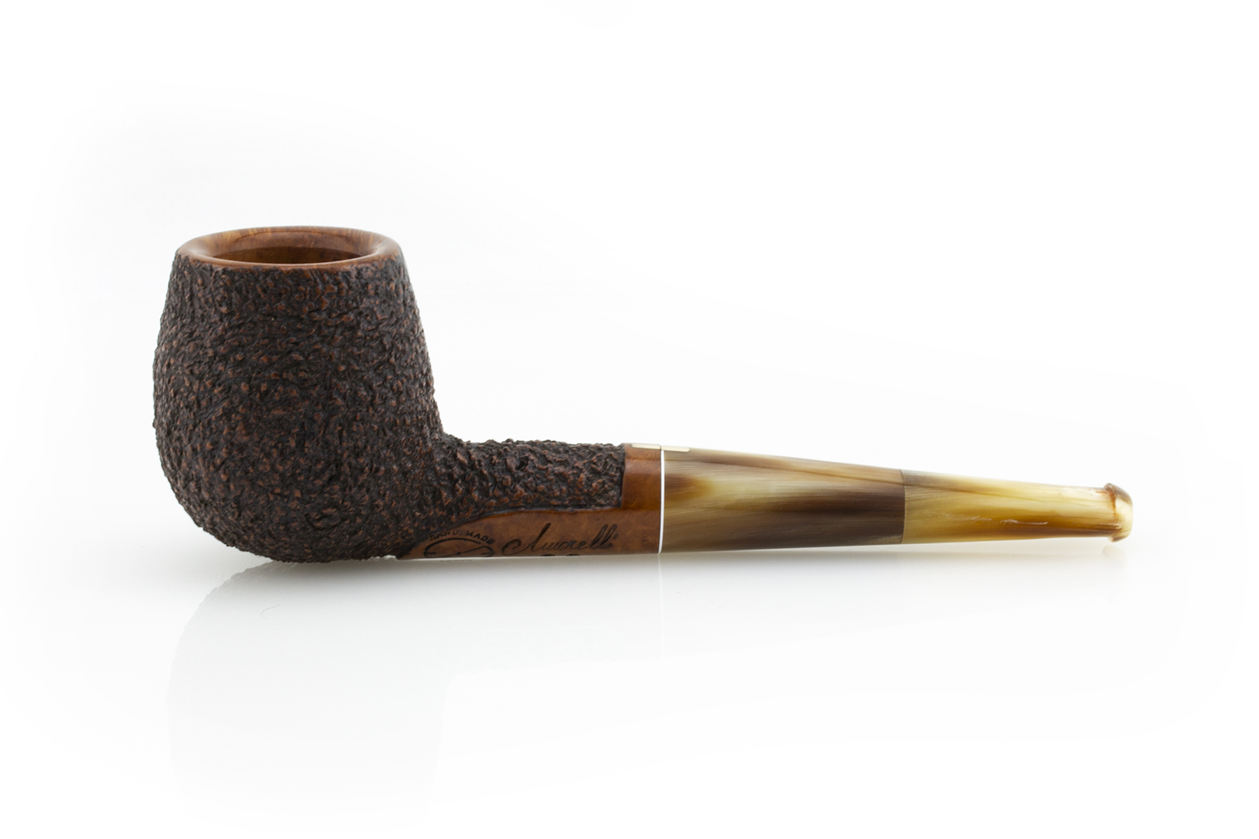 PIPA AMORELLI DRITTA RUSTICATA ** 2 STELLE PAA0225-A422 APPLE BOCCHINO IN CORNO PAA0225-A422