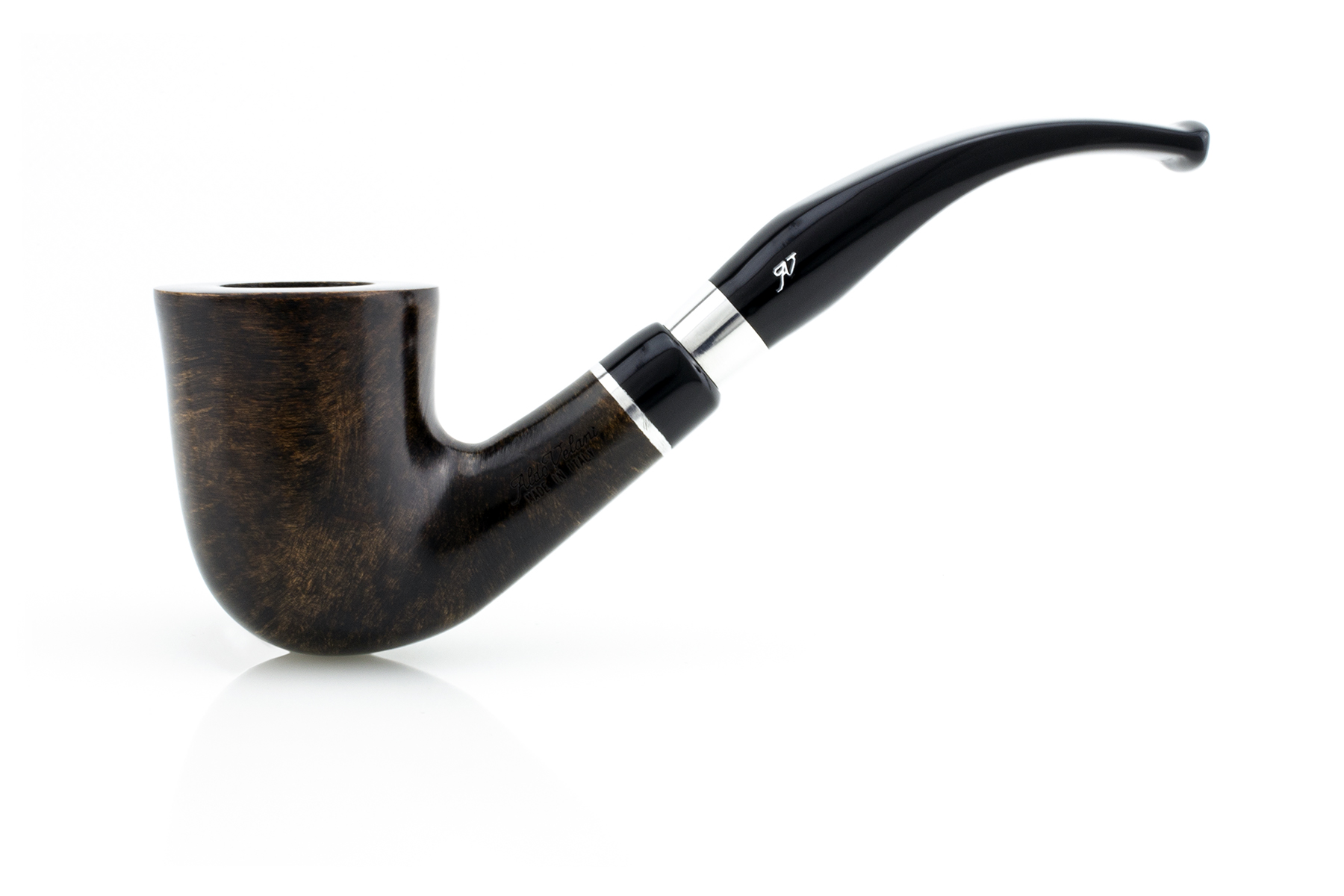 PIPA BENT DUBLIN MADE IN ITALY LISCIA MARRONE SPIGOT ALDO VELANI PASY25-AVSLM-04