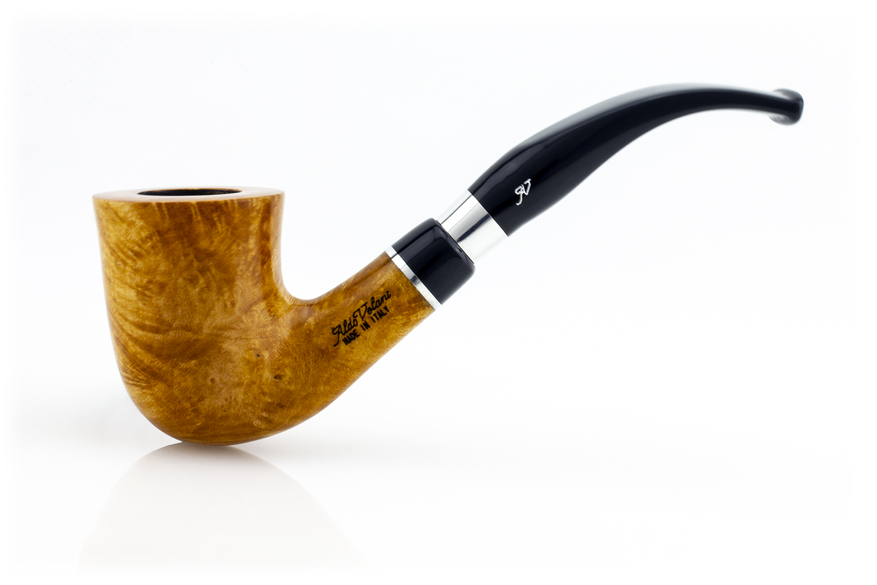 PIPA BENT DUBLIN MADE IN ITALY LISCIA NATURALE SPIGOT ALDO VELANI FILTRO 9 MM