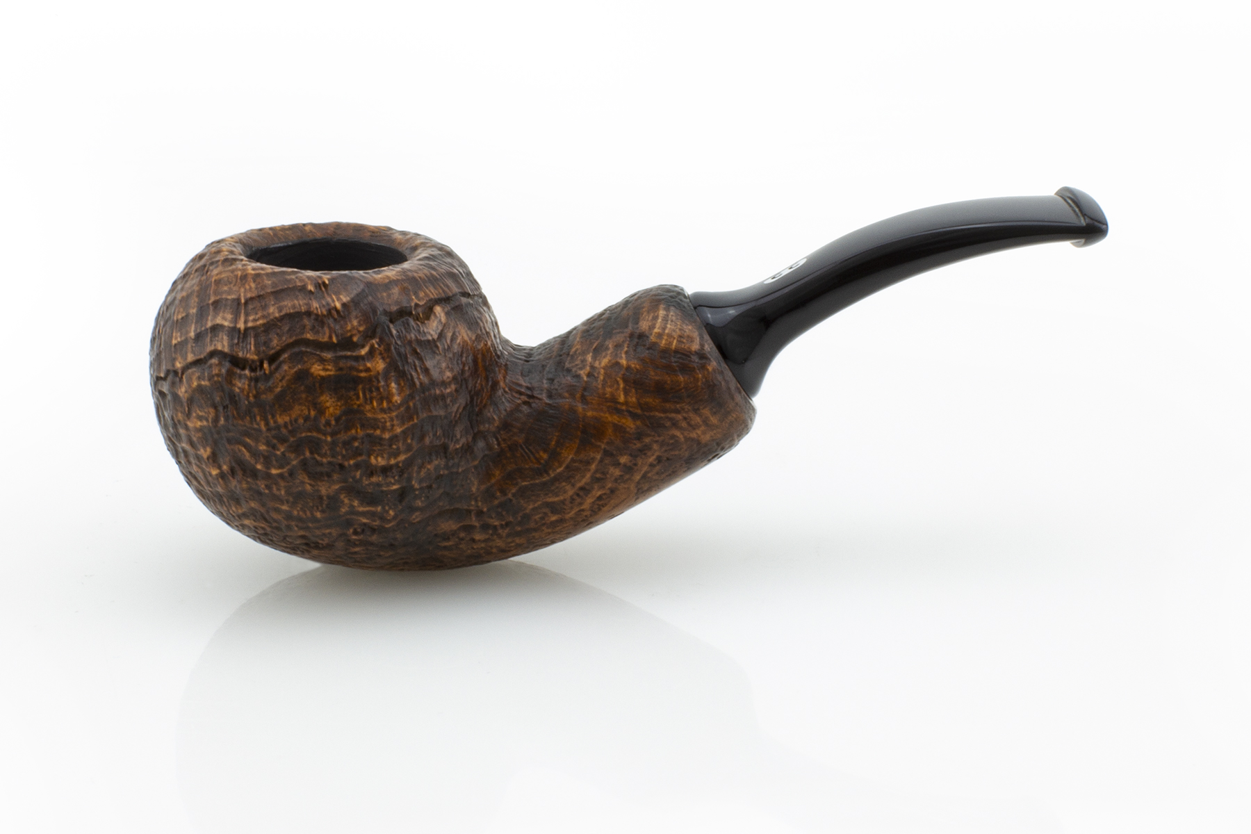 PIPA CHACOM REVERSE CALABASH SABBIATA MARRONE BOCCHINO NERO A814A