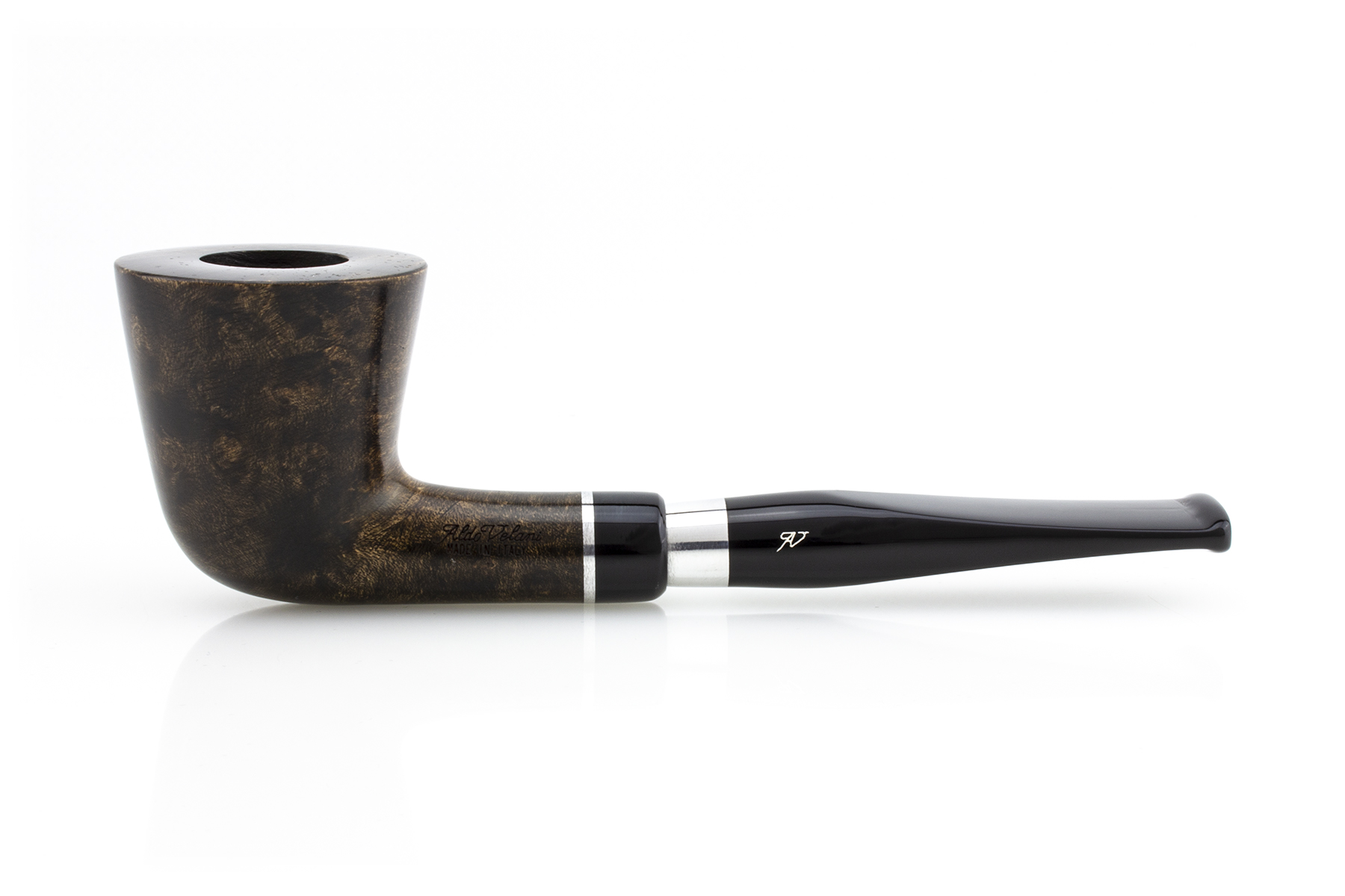 PIPA DUBLIN DRITTA MADE IN ITALY LISCIA MARRONE SPIGOT ALDO VELANI PASY25-AVSLM-03