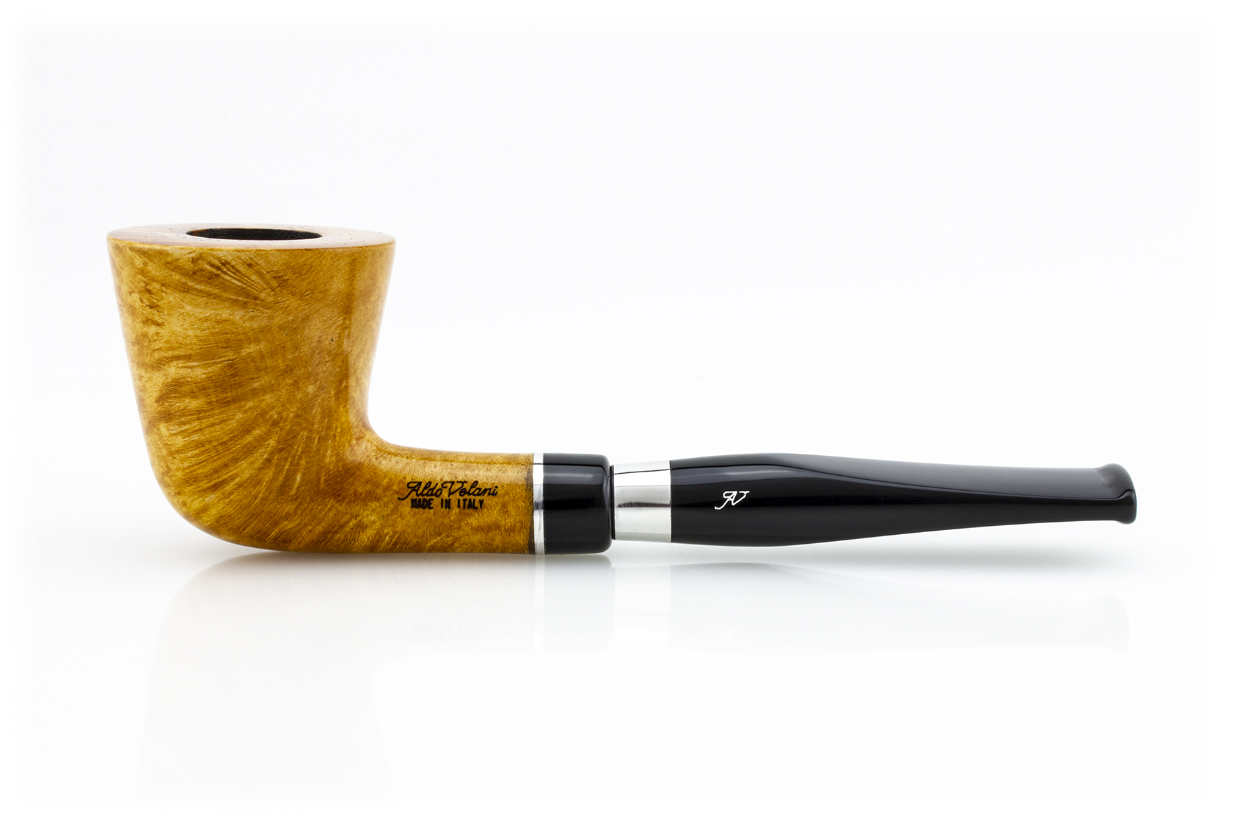 PIPA DUBLIN DRITTA MADE IN ITALY LISCIA NATURALE SPIGOT ALDO VELANI FILTRO 9 MM