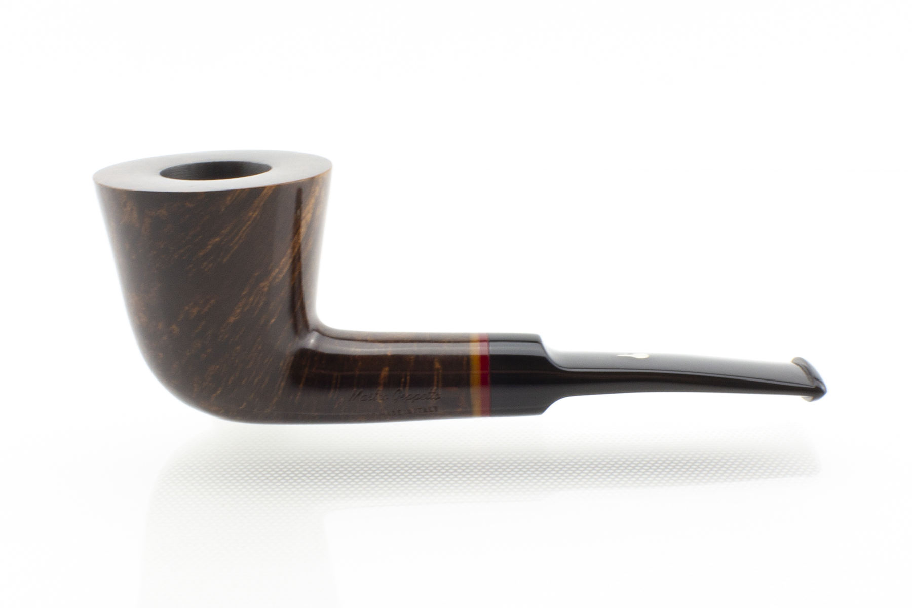 PIPA MASTRO GEPPETTO DUBLIN SEMICURVA MARRONE LISCIA PAMG20-L004 PAMG20-L004