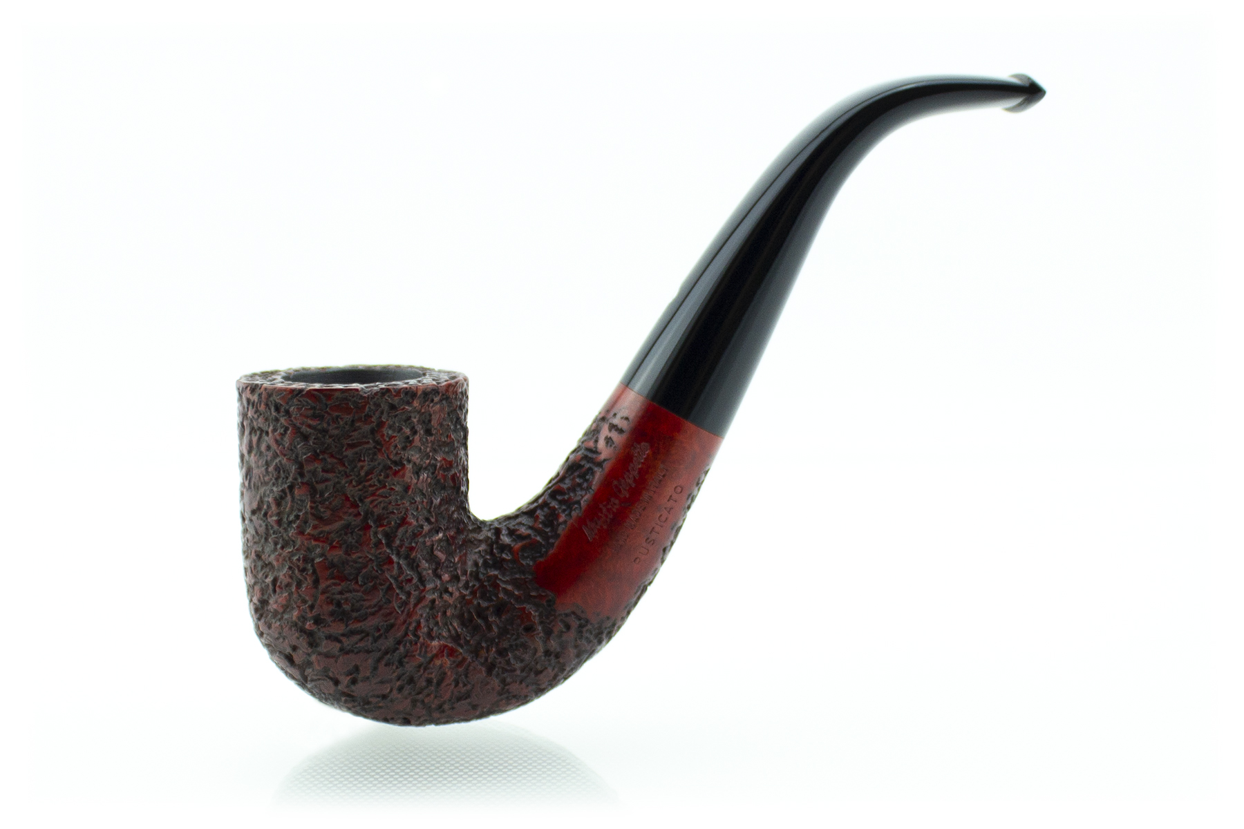 PIPA MASTRO GEPPETTO RUSTICATO PAMG21-RB09 BENT BILLIARD PAMG21-RB09