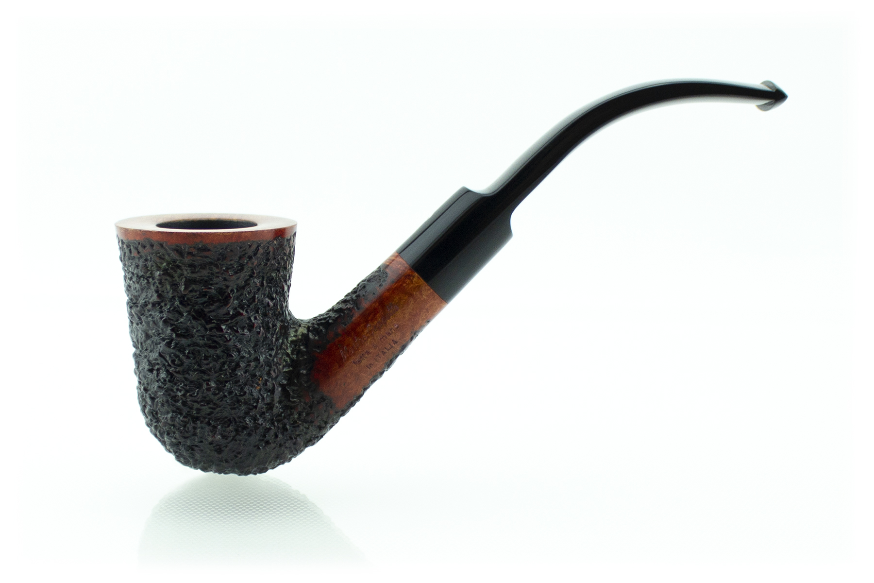 PIPA MASTRO GEPPETTO RUSTICATO PAMG21-RN02 BENT BILLIARD PAMG21-RN02