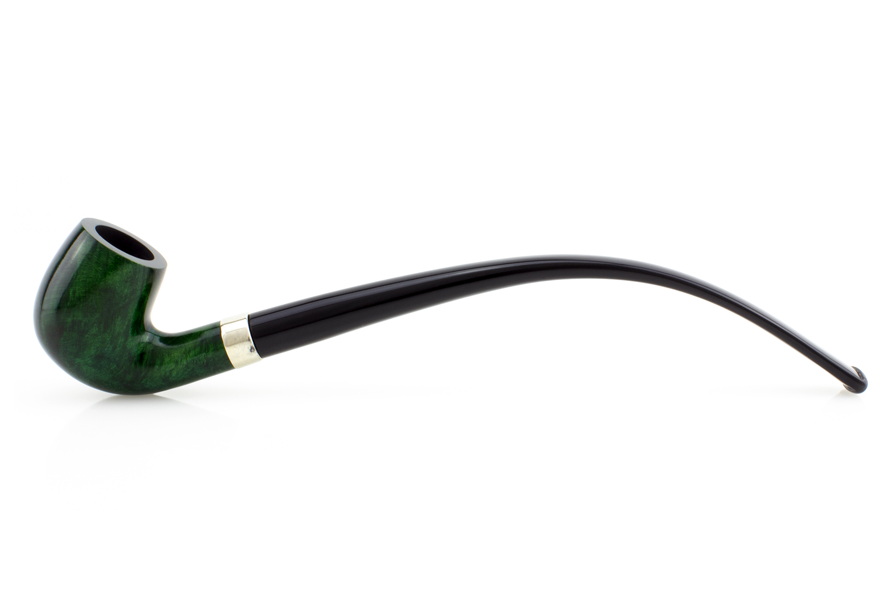 PIPA MYWAY THE AVID READER CHURCHWARDEN BENT BILLIARD LISCIA VERDE 