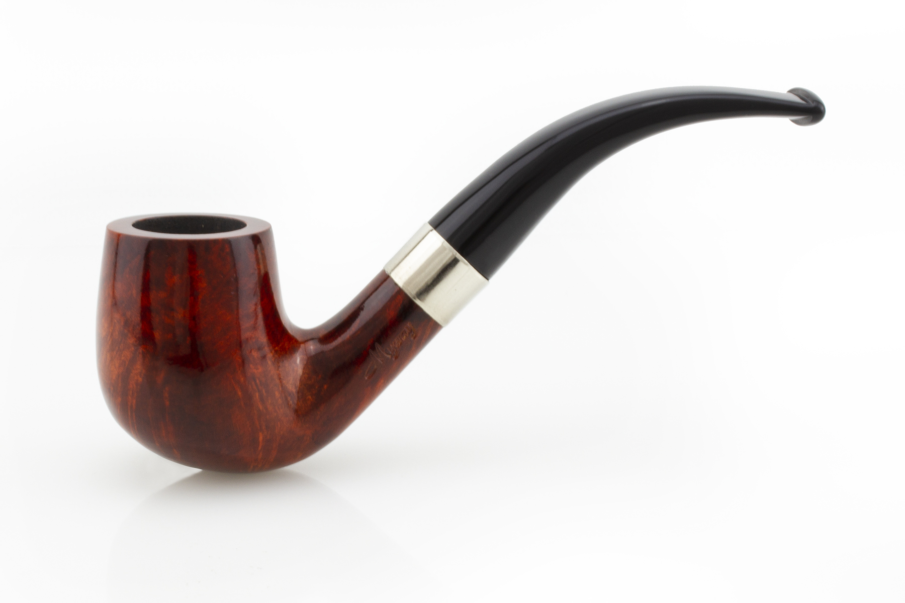 PIPA MYWAY THE WISE MAN CLASSIC BENT BILLIARD LISCIA ARANCIONE A043A.3