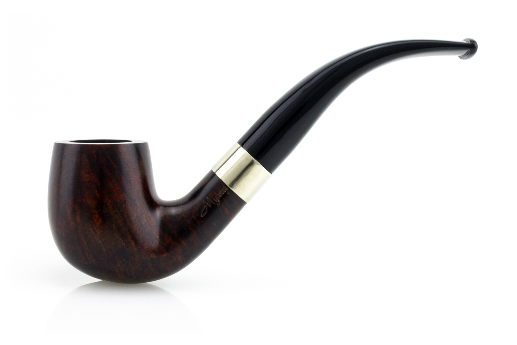 PIPA MYWAY THE WISE MAN CLASSIC BENT BILLIARD LISCIA MARRONE