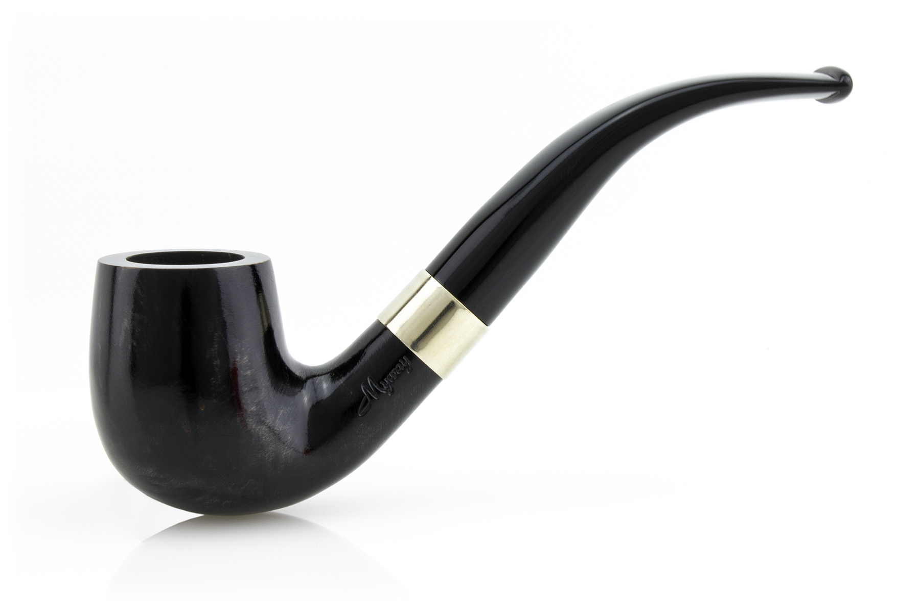 PIPA MYWAY THE WISE MAN CLASSIC BENT BILLIARD LISCIA NERA