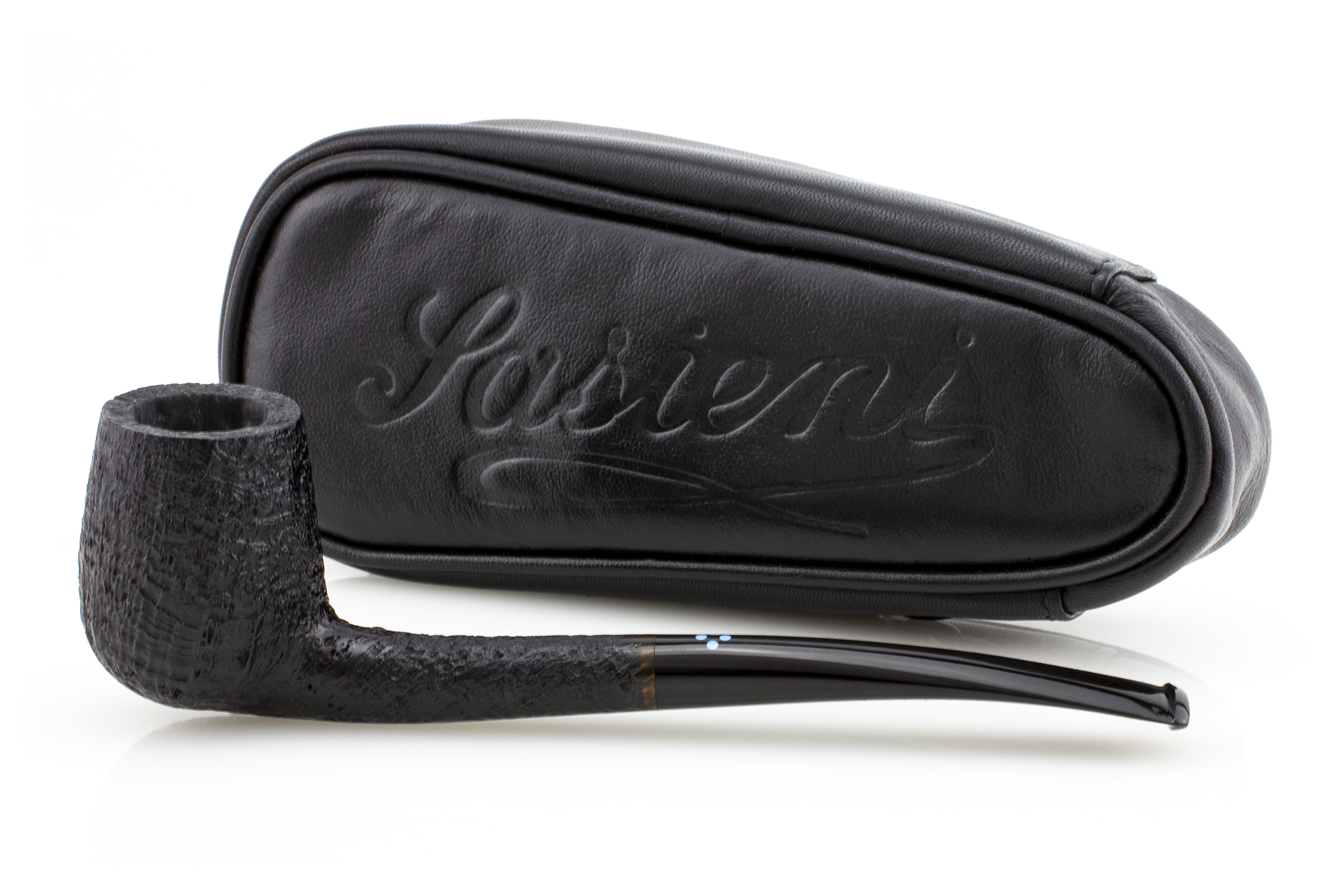 PIPA SASIENI 4 DOT RUFF ROOT DARK SANDBLASTED PASY25-SA4DOTRRDS-04 BRANDY PASY25-SA4DOTRRDS-04-BRANDY