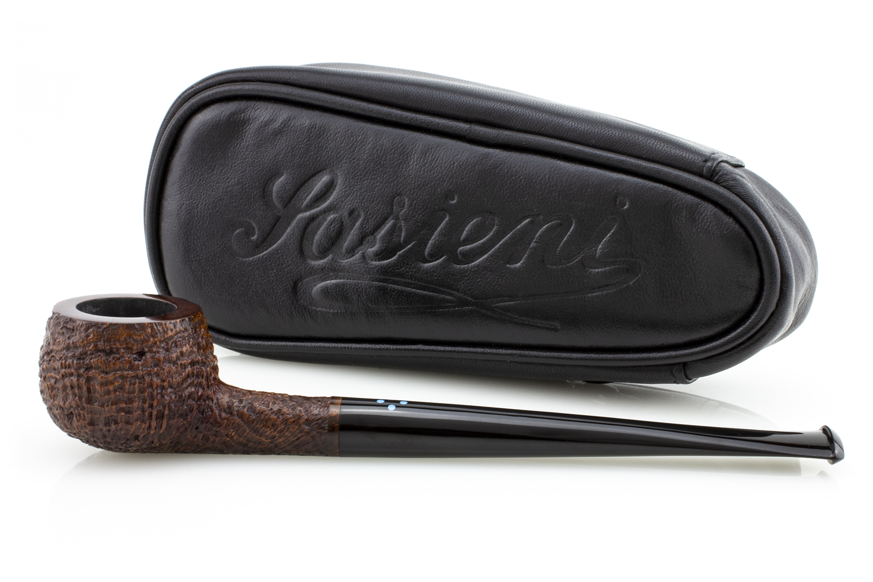 PIPA SASIENI 4 DOT RUFF ROOT WALNUT SANDBLASTED PASY25-SA4DOTRRWS-03 PRINCE PASY25-SA4DOTRRWS-03-PRINCE