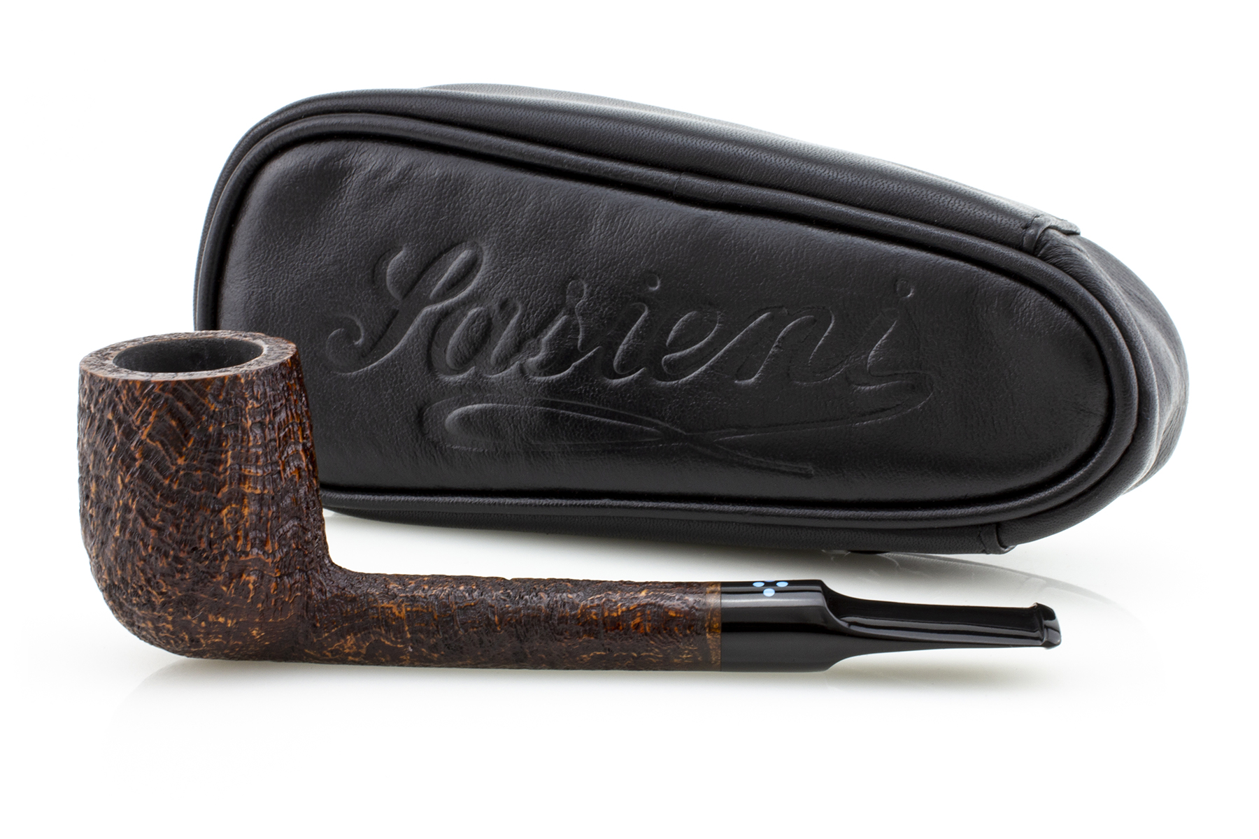 PIPA SASIENI 4 DOT RUFF ROOT WALNUT SANDBLASTED PASY25-SA4DOTRRWS-06 LOVAT PASY25-SA4DOTRRWS-06-LOVAT