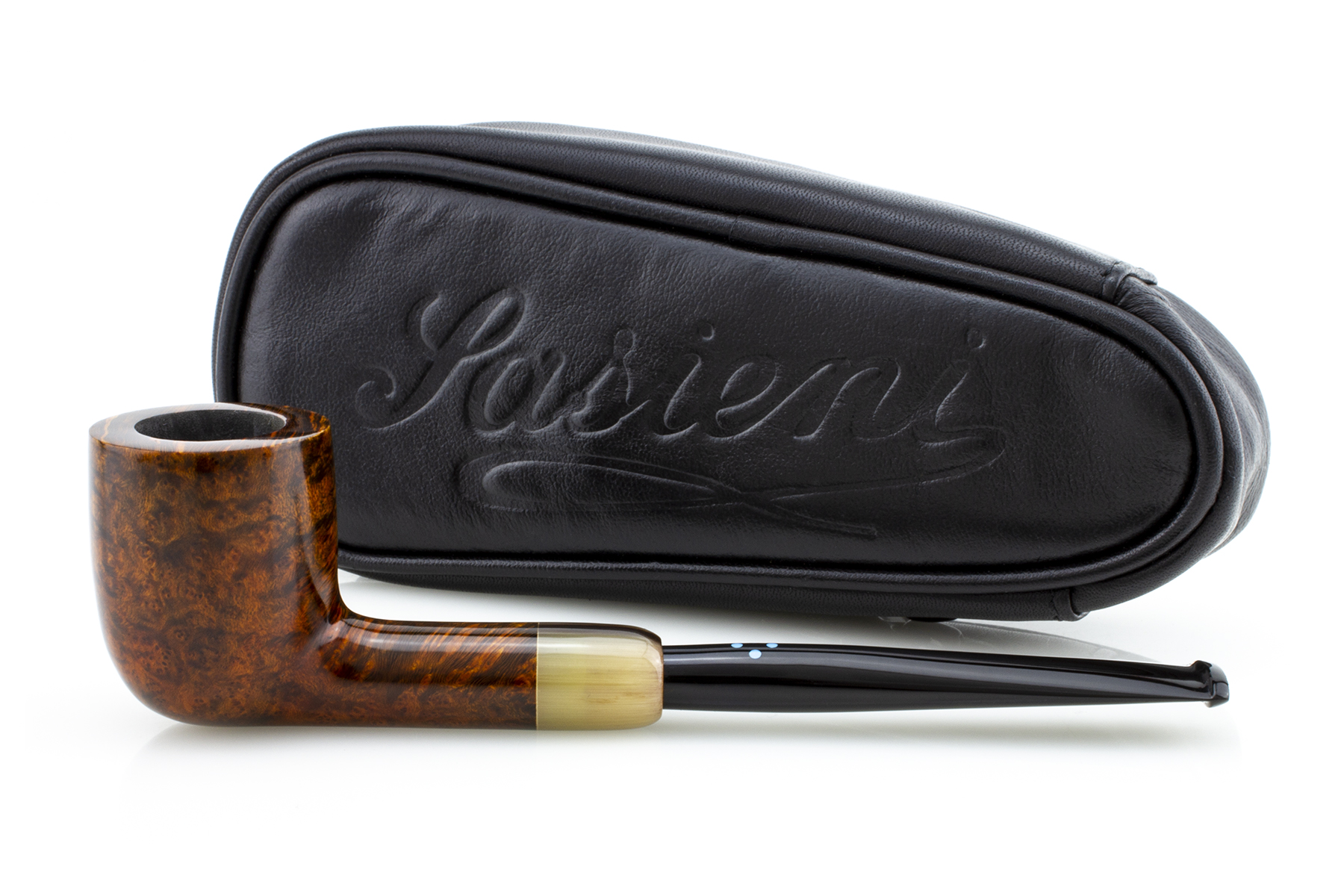 PIPA SASIENI 4 DOT WALNUT POLISHED PASY25-SA4DOTWP-06 BILLIARD PASY25-SA4DOTWP-06-BILOSS