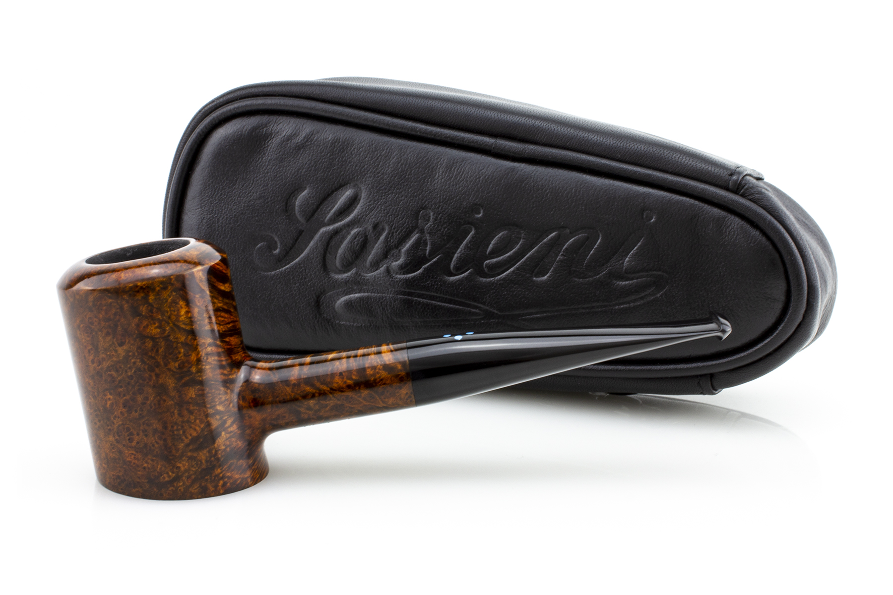 PIPA SASIENI 4 DOT WALNUT POLISHED PASY25-SA4DOTWP-08 POKER PASY25-SA4DOTWP-08-POKER