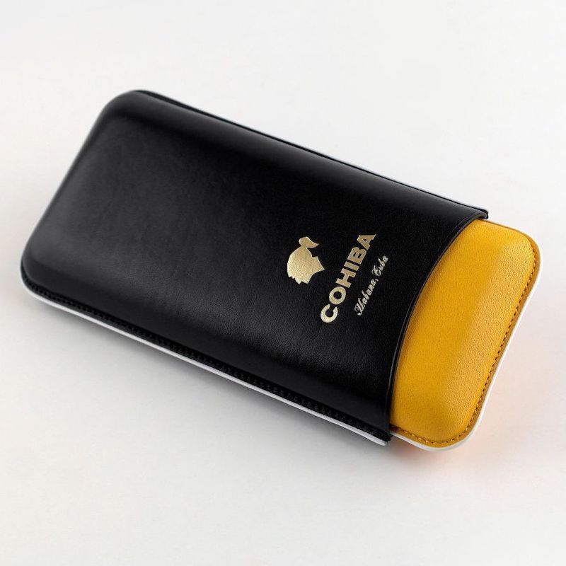 PORTASIGARI ASTUCCIO HABANOS COHIBA TRICOLOR PER 3 SIGARI REGOLABILE ACC214