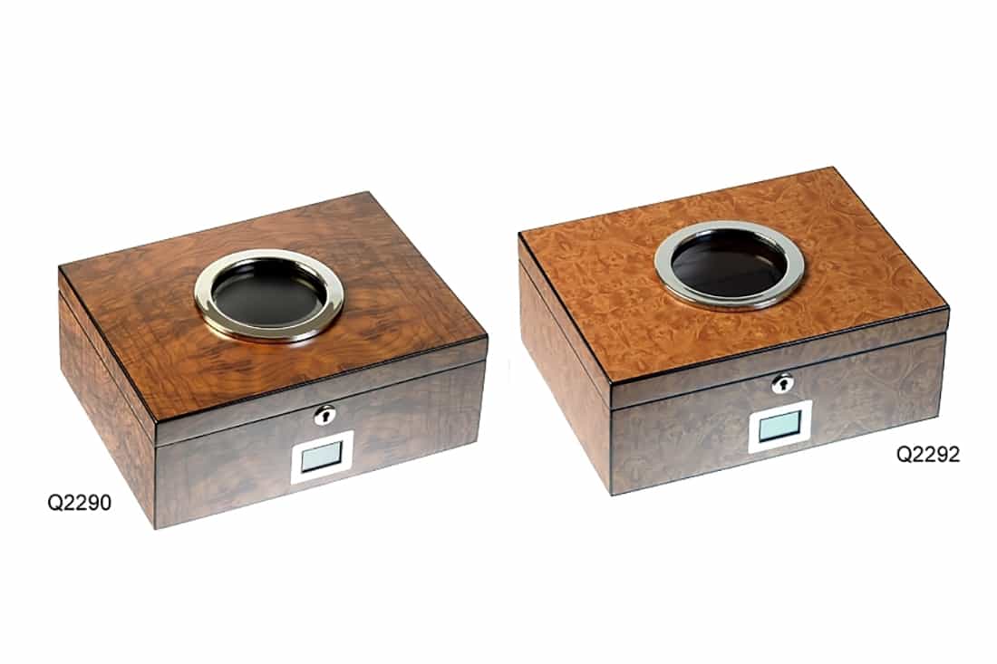 SCATOLA HUMIDOR PORTASIGARI UMIDIFICATORE 70 SIGARI LUBINSKI OBLO RADICA Q2290-Q2292