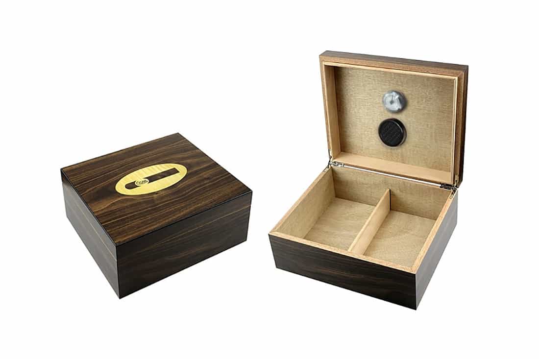 SCATOLA HUMIDOR PORTASIGARI UMIDIFICATORE LUBINSKI 50 SIGARI  "CIGAR" Q200W