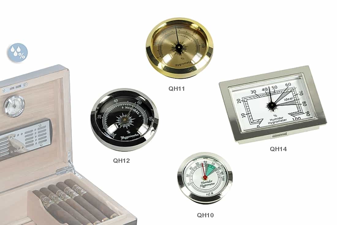 IGROMETRO ANALOGICO A LANCETTA LUBINSKI PER SCATOLA HUMIDOR SIGARI QH10-QH11-QH12-QH14