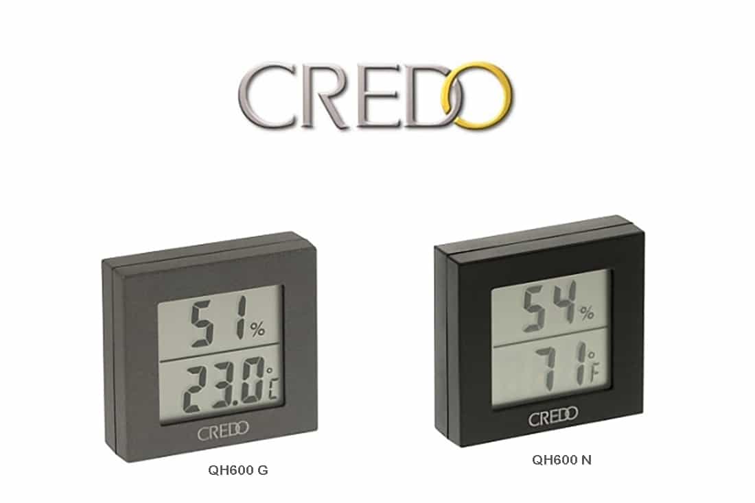 TERMO IGROMETRO DIGITALE CREDO ALTA PRECISIONE PER SCATOLA HUMIDOR SIGARI QH600