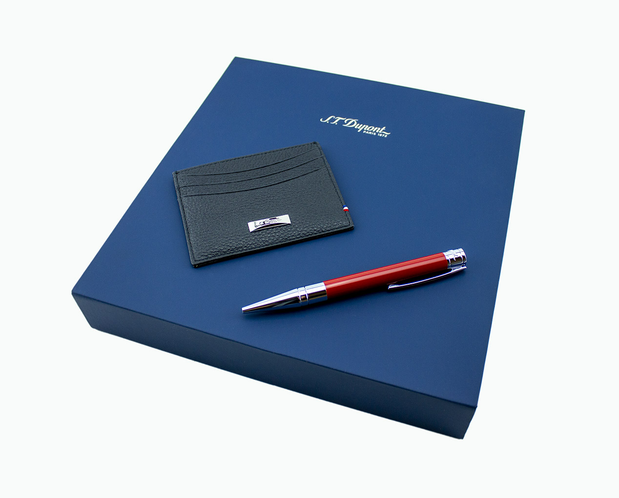 S.T.&#x20;DUPONT&#x20;D-INITIAL&#x20;PEN&#x20;&#x2B;&#x20;CARD&#x20;HOLDER&#x20;SPECIAL&#x20;OFFER&#x20;GIFT&#x20;SET&#x20;187215