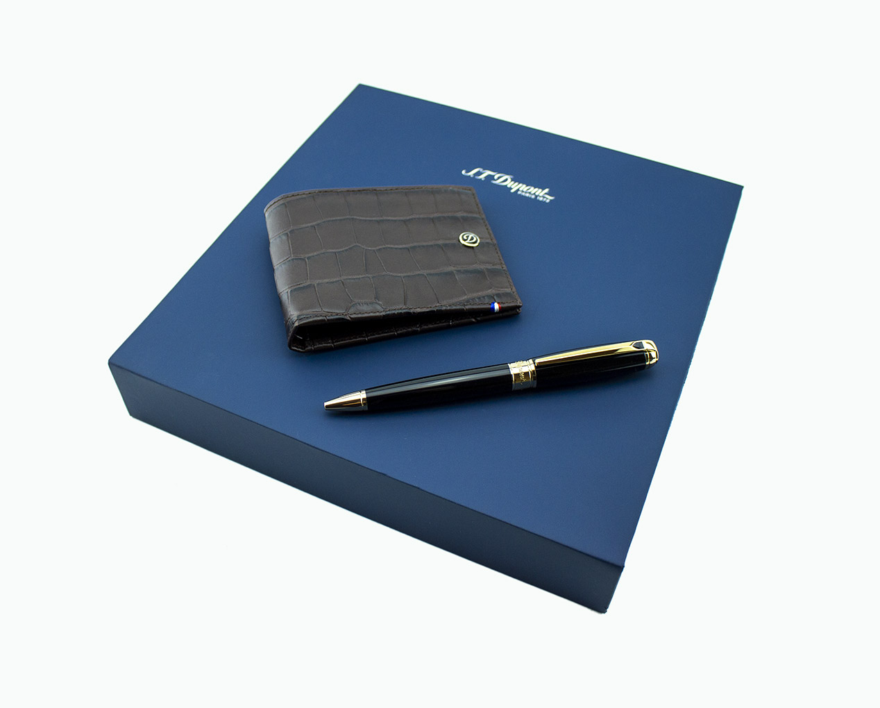 S.T.&#x20;DUPONT&#x20;D&#x20;LINE&#x20;PEN&#x20;&#x2B;&#x20;WALLET&#x20;SPECIAL&#x20;OFFER&#x20;GIFT&#x20;SET&#x20;187101