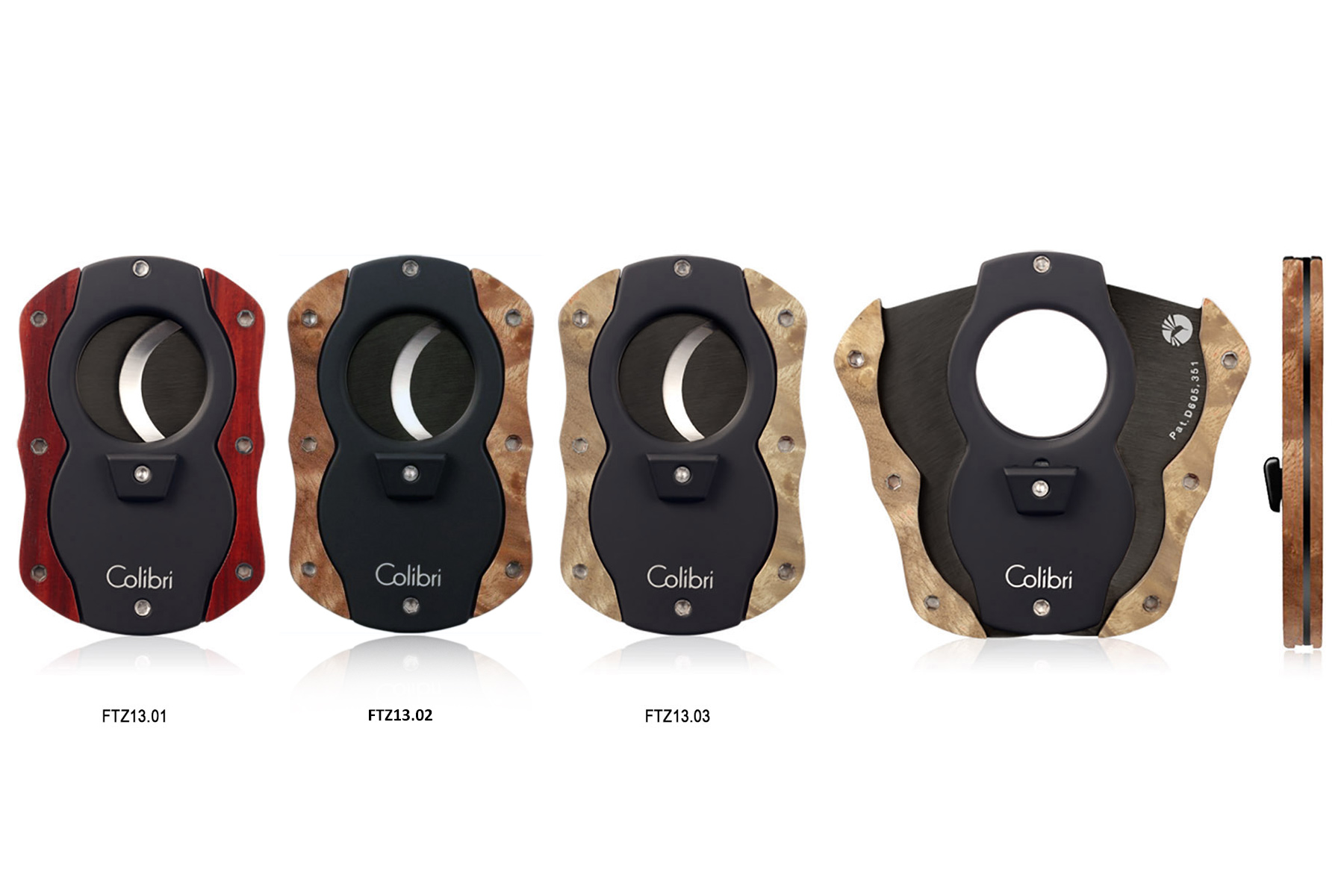 TAGLIASIGARI COLIBRI DOPPIA GHIGLIOTTINA CUT WOOD FTZ13