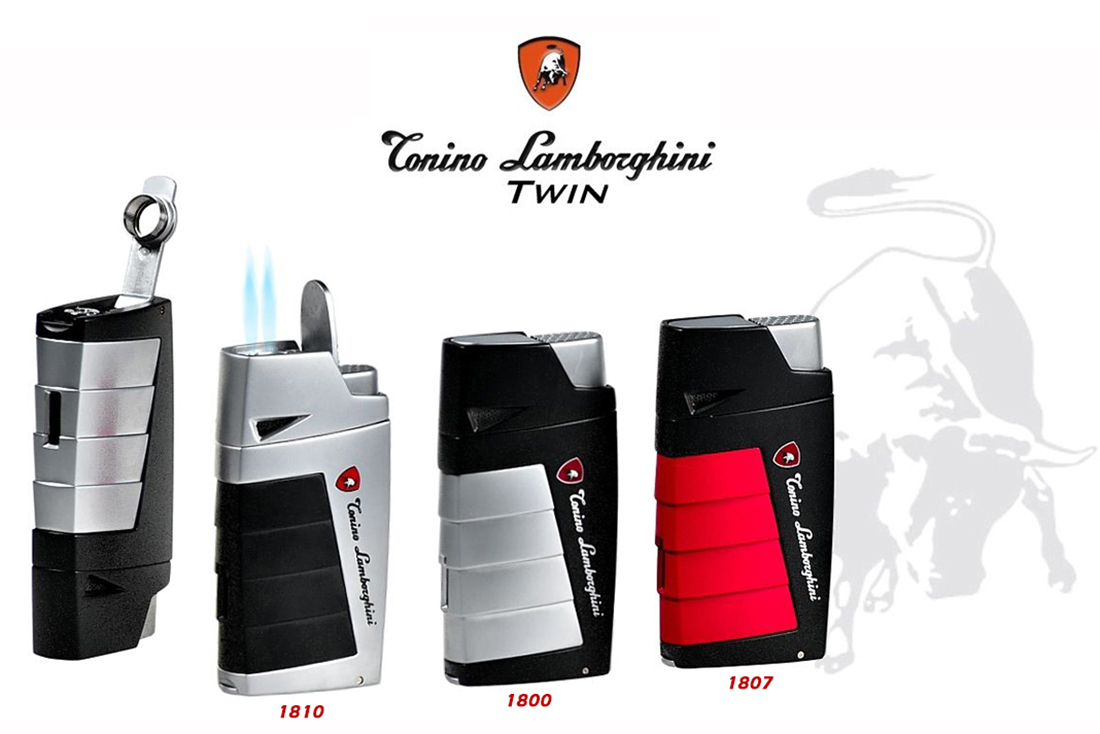 ACCENDINO TONINO LAMBORGHINI TWIN FIAMMA ANTIVENTO WZY1800-WZY1807-WZY1810