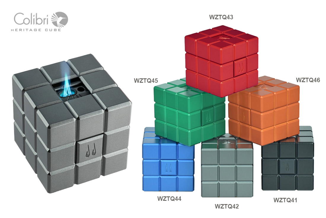 ACCENDINO DA TAVOLO COLIBRI HERITAGE CUBE FIAMME JET ANTIVENTO WZTQ4